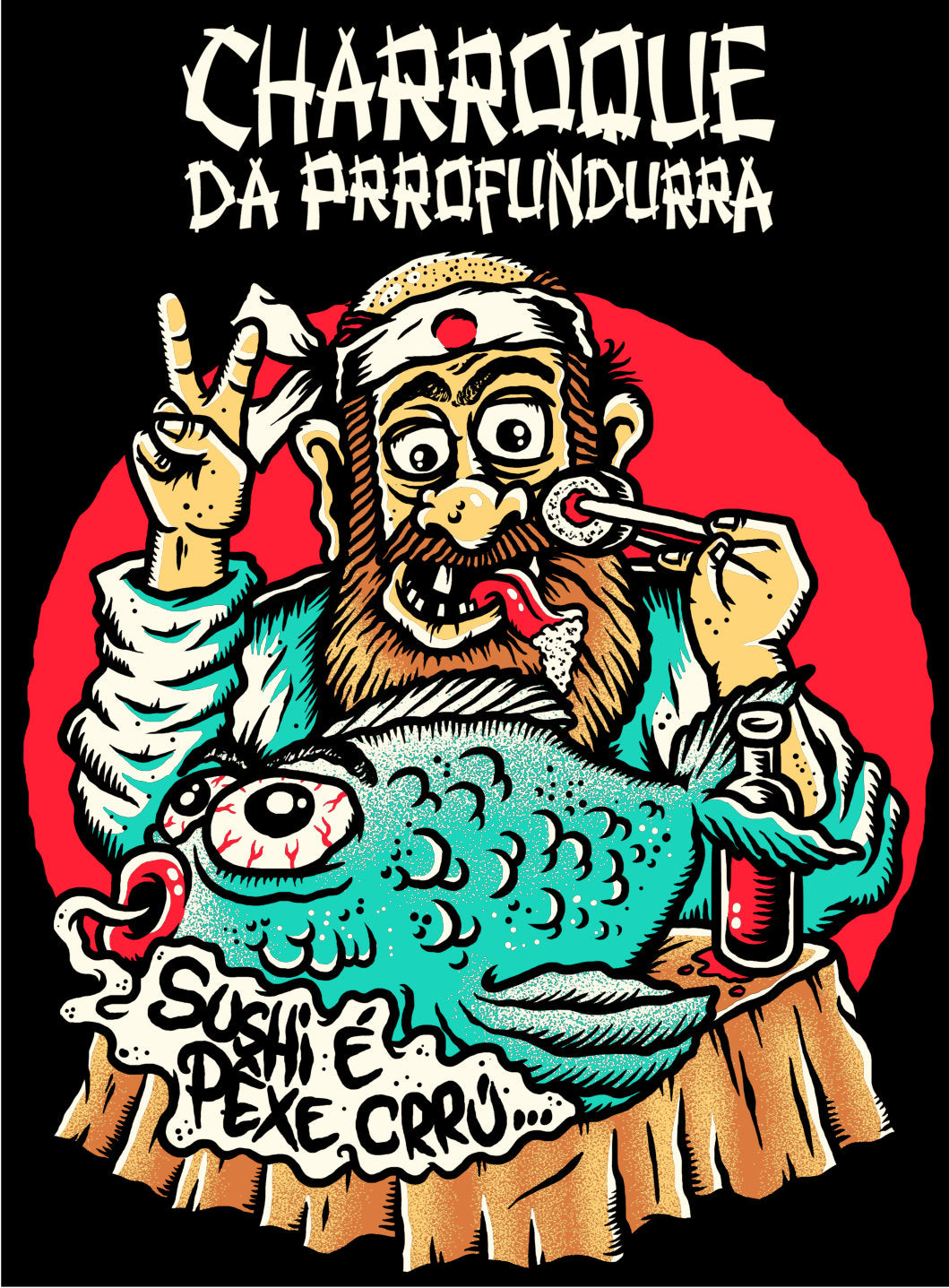 Sushi é pêxe crrú