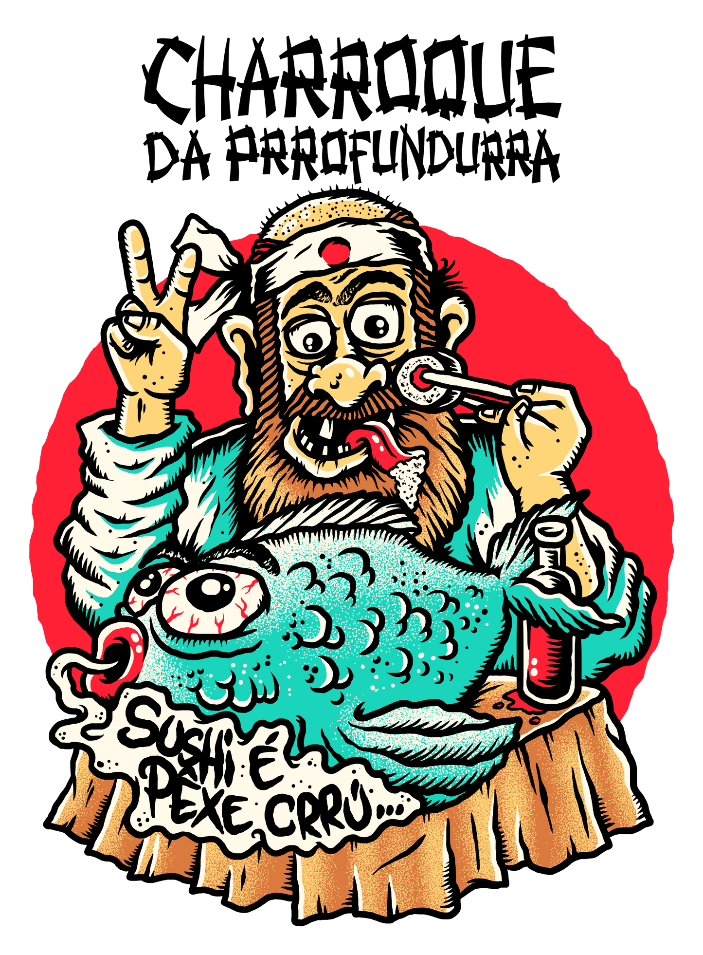 Sushi é pêxe crrú
