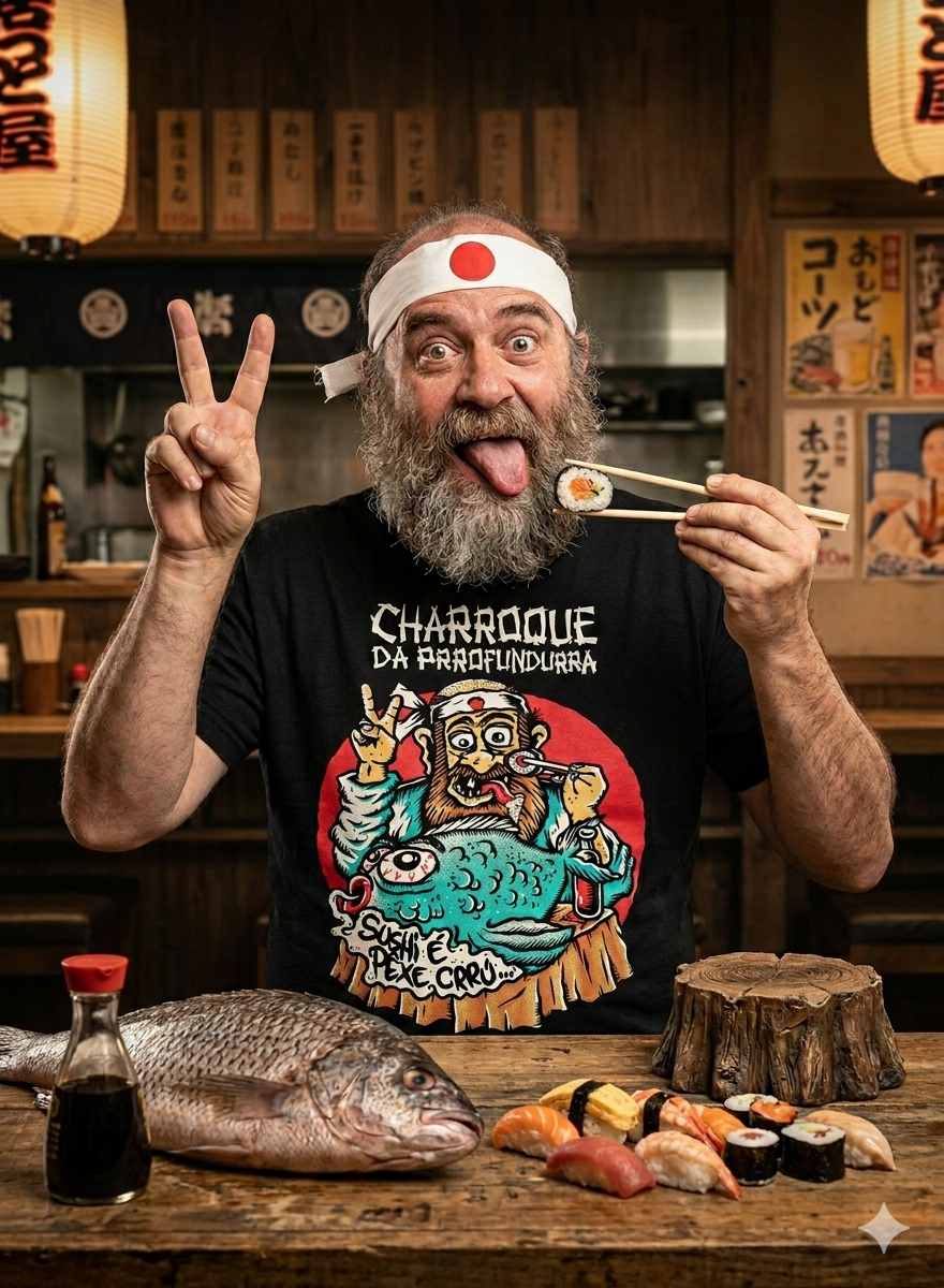Sushi é pêxe crrú